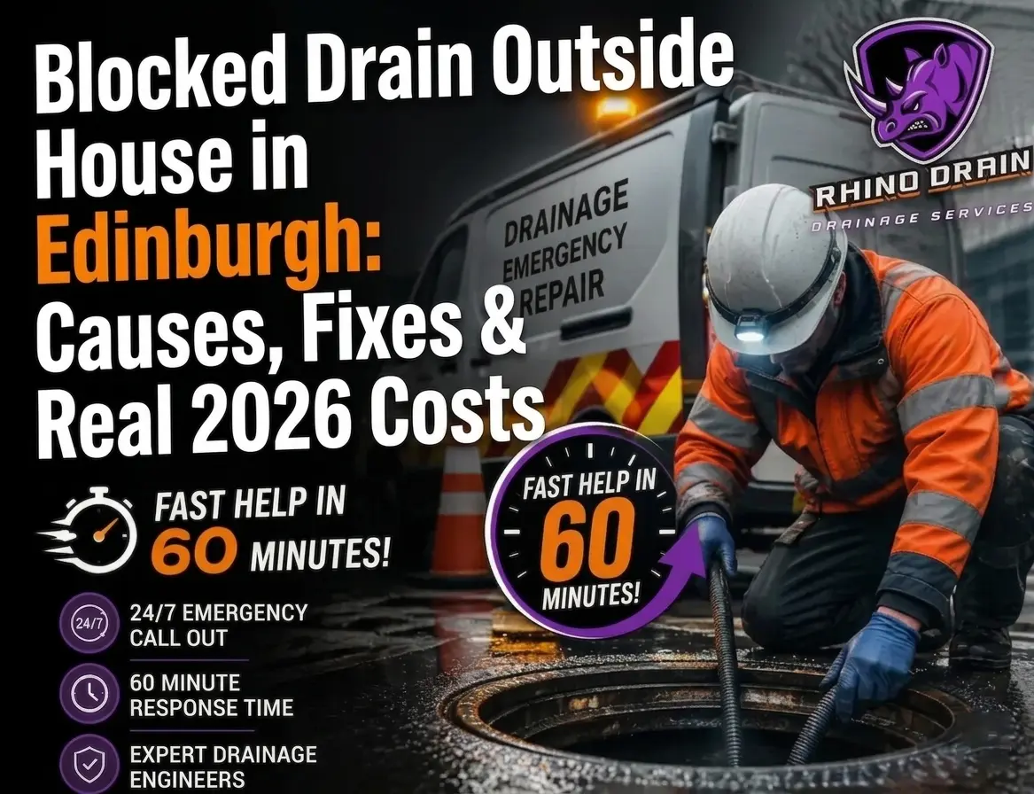 Blocked Drain Outside House in Edinburgh: Causes, Fixes & Real 2026 Costs